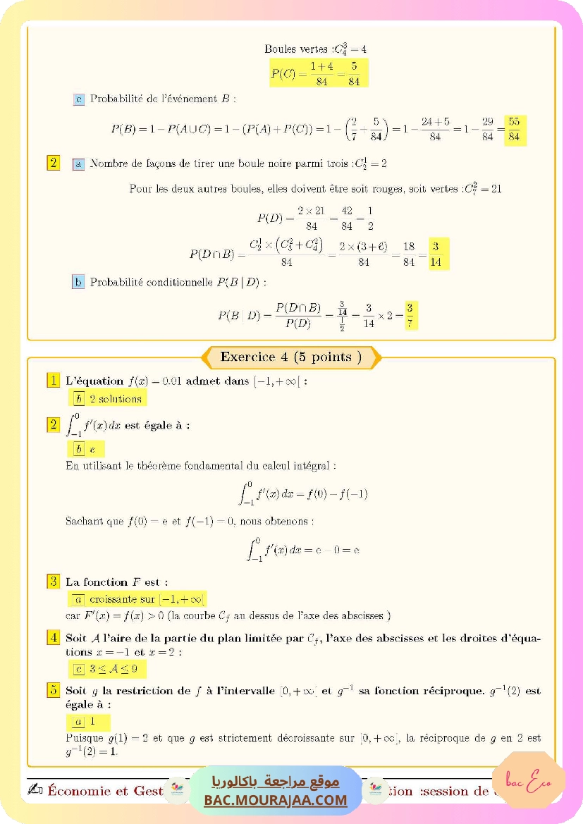 telecharger Corrigé_controle_math_Bac_2024_Section_eco