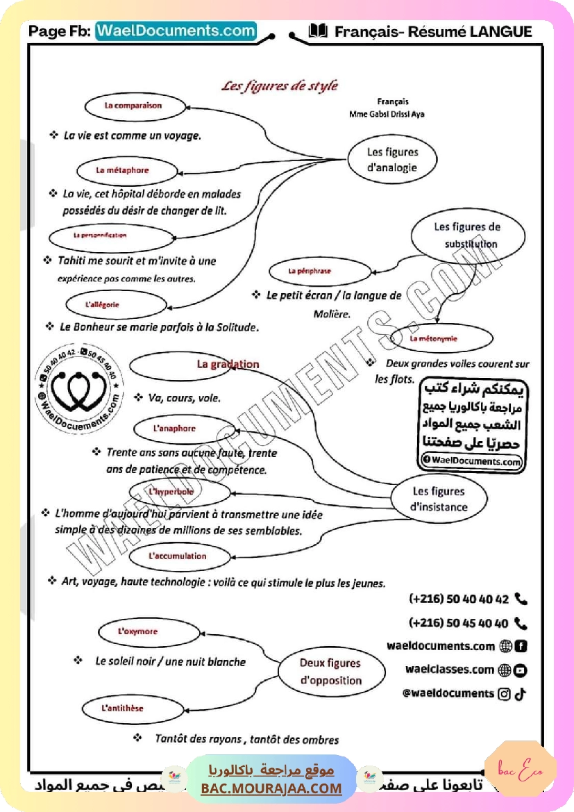 resume langue francais