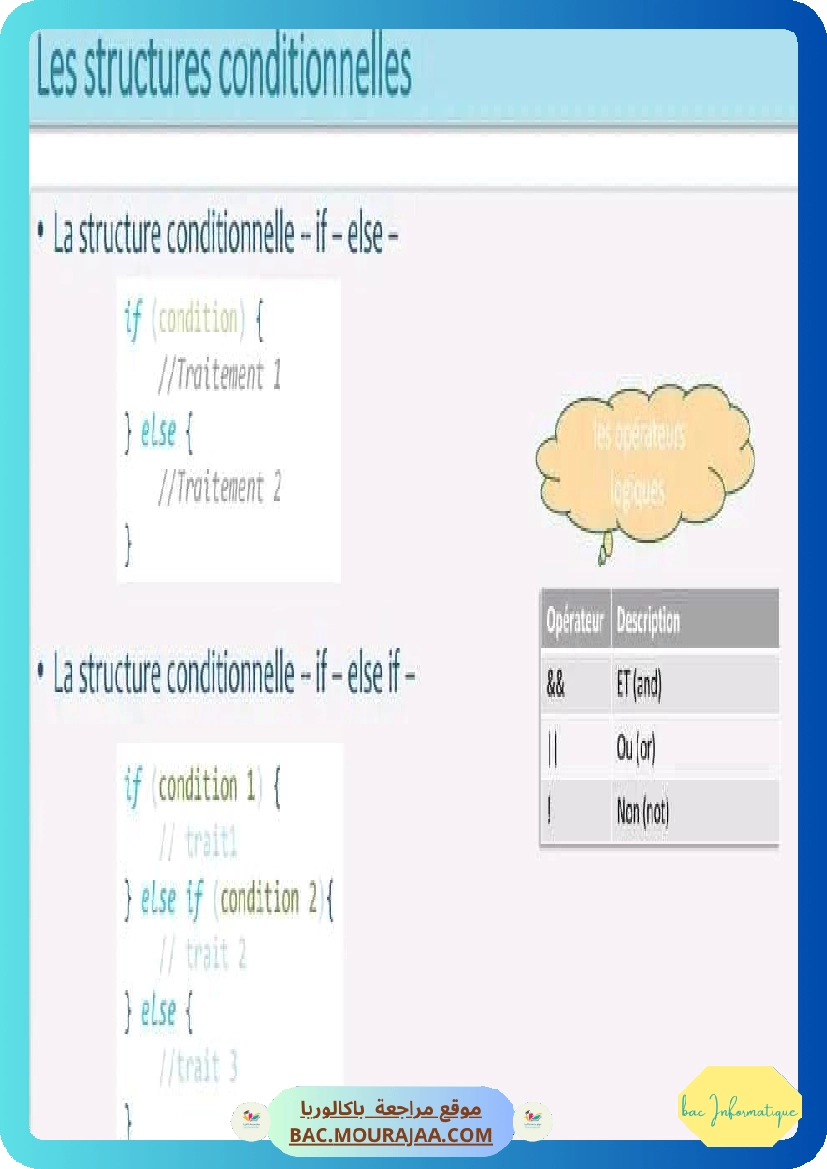 les structures conditionelles
