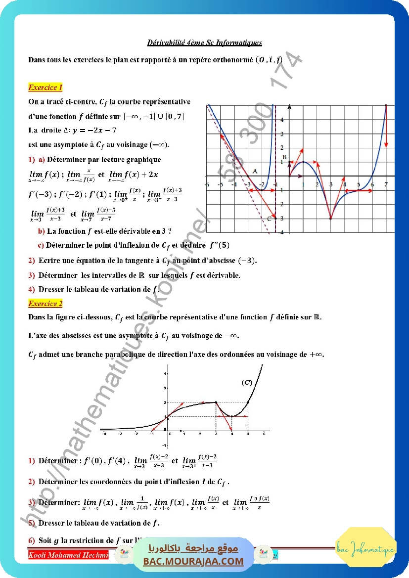 derivabilite serie corrige