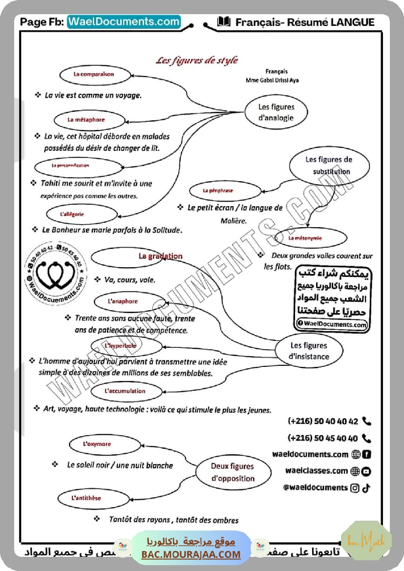 resume langue francais