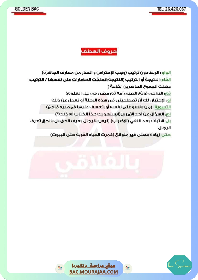 ملخص عربية