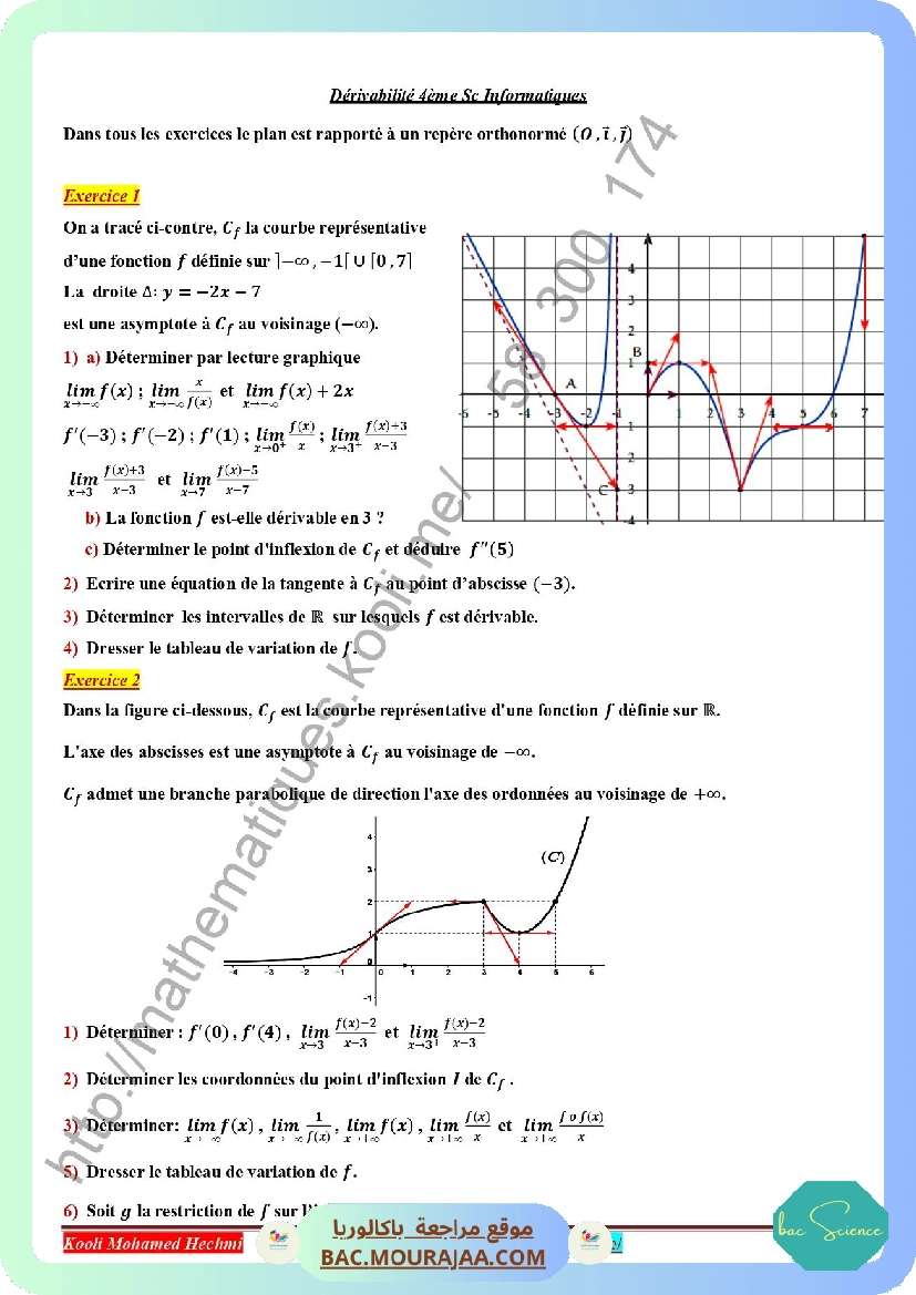 derivabilite serie corrige
