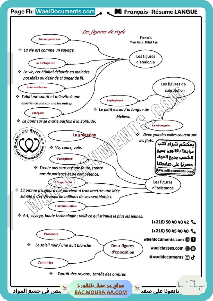 resume langue francais