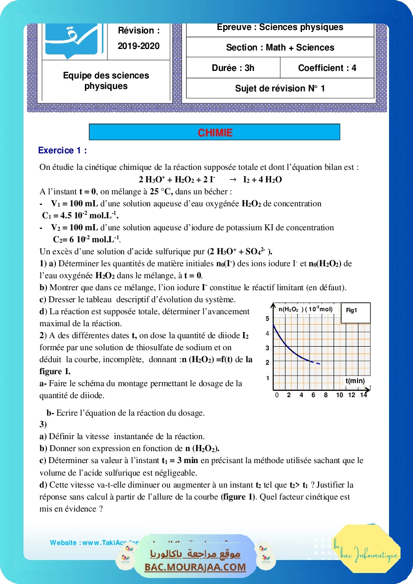sujet de revision