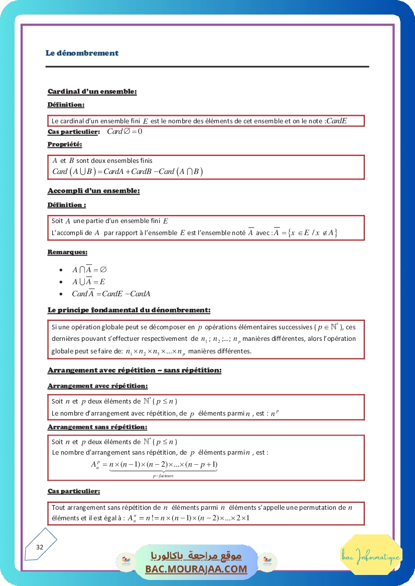Le denombrement-resume