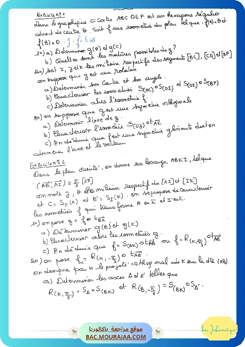 Serie isometrie 2