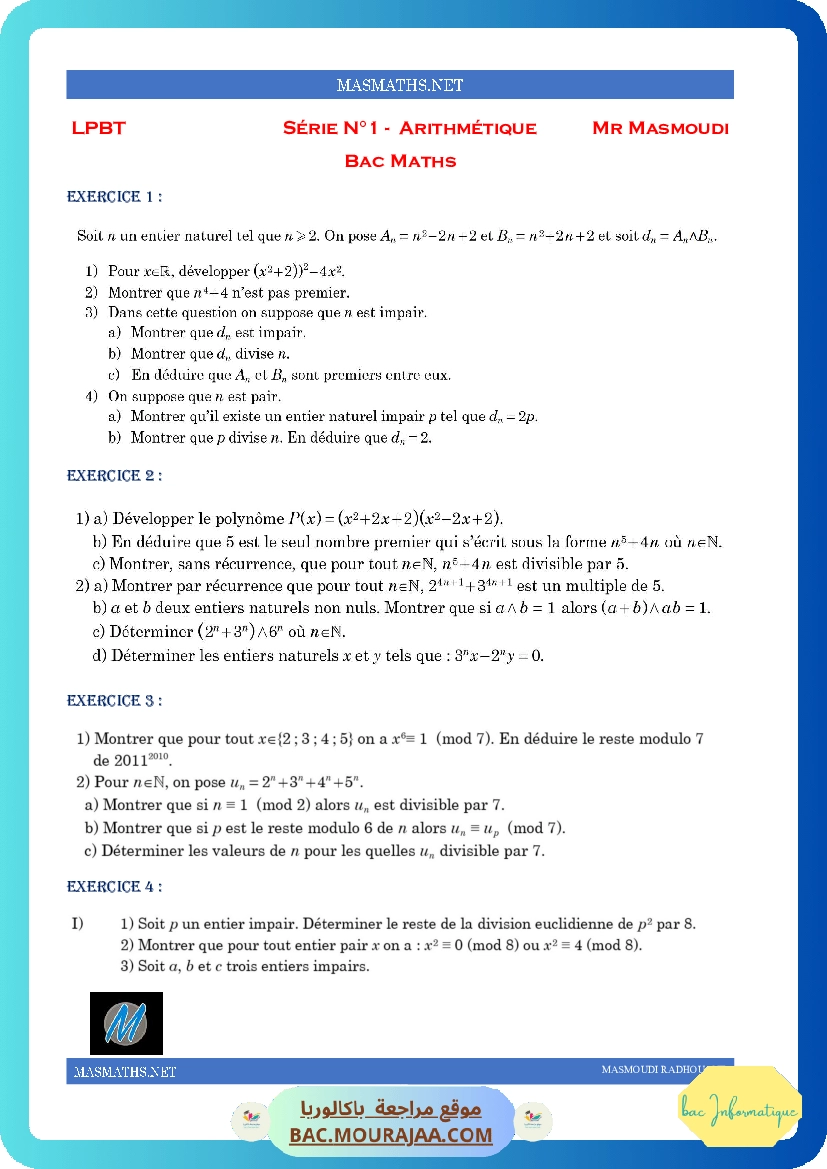 Arithm(1)-classe-2021-2022