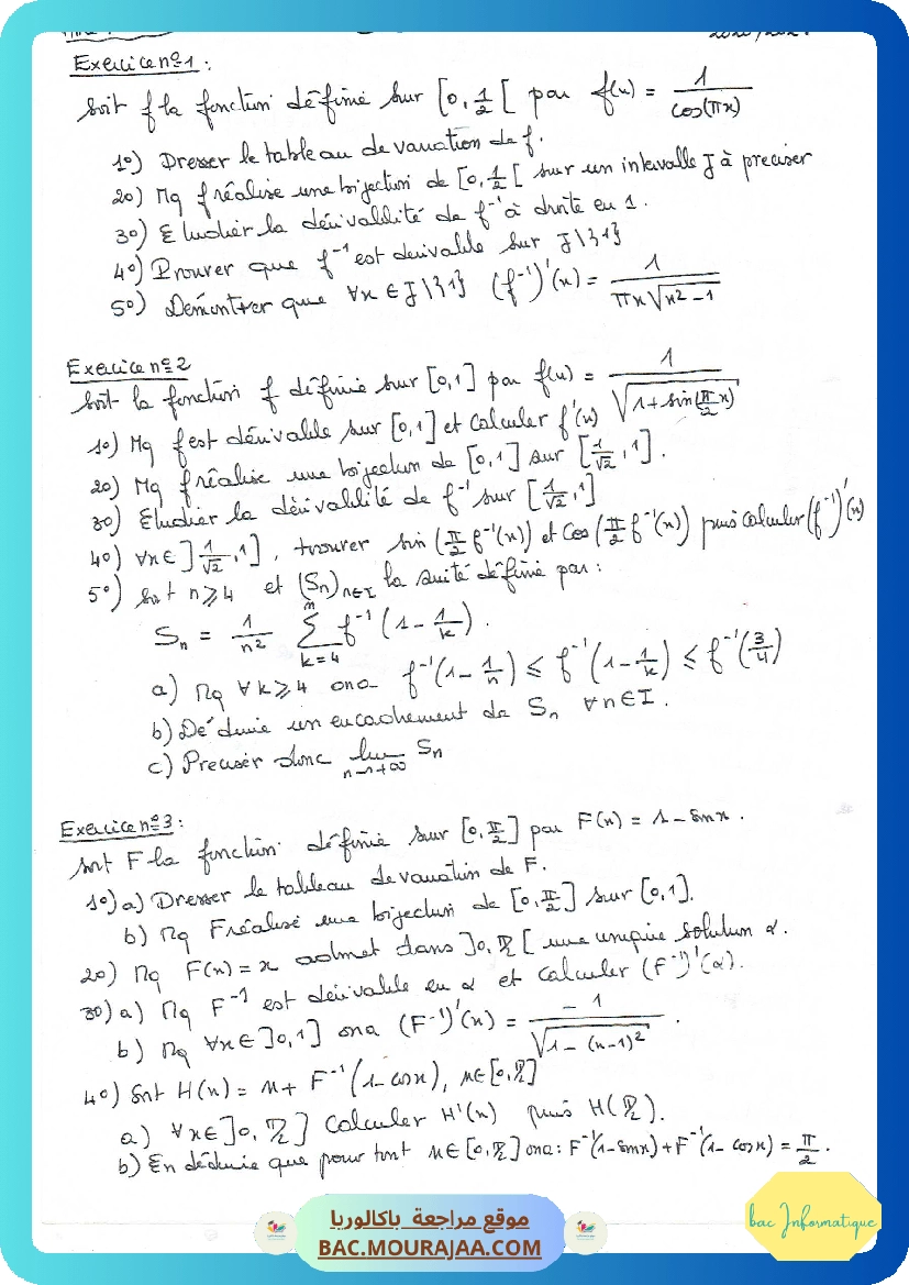 Fonctions trigonometriques