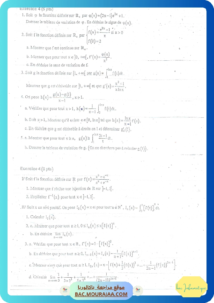 Revision analyse + proba