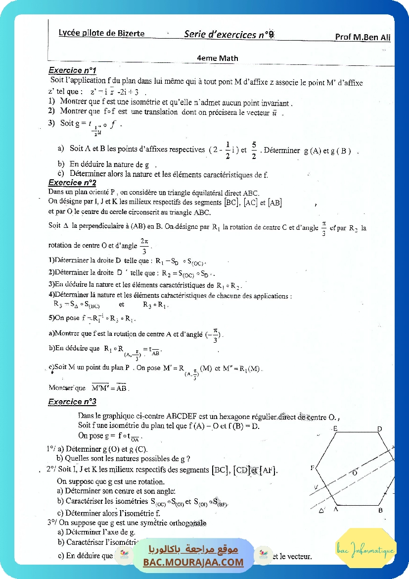 Serie 9 Isometries