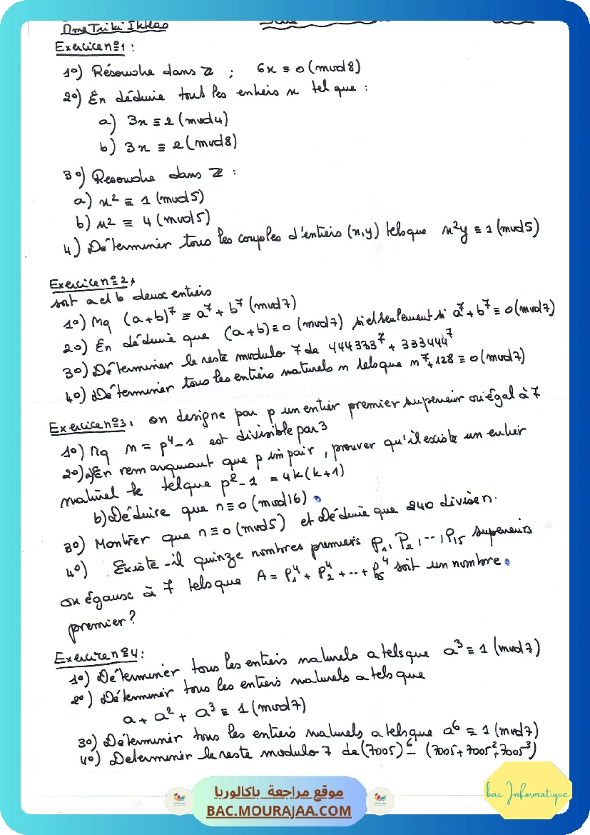 Serie arithmetiques