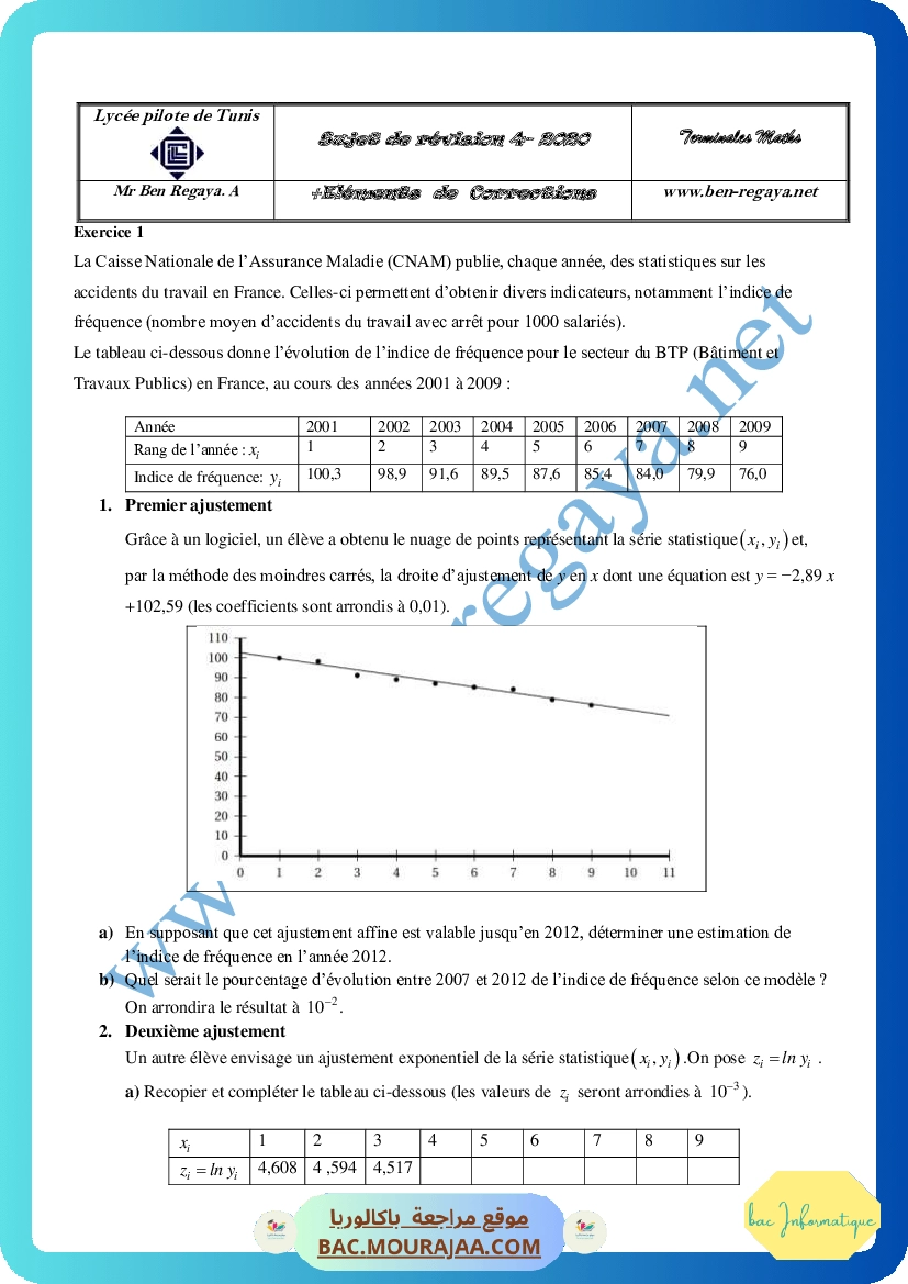 Sujet de revision 4 Juin