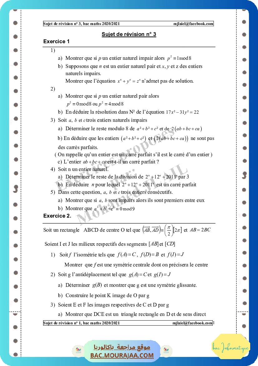 sujet-de-revision-n-3-2020 2021