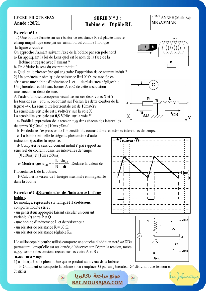 serie bobine et RL