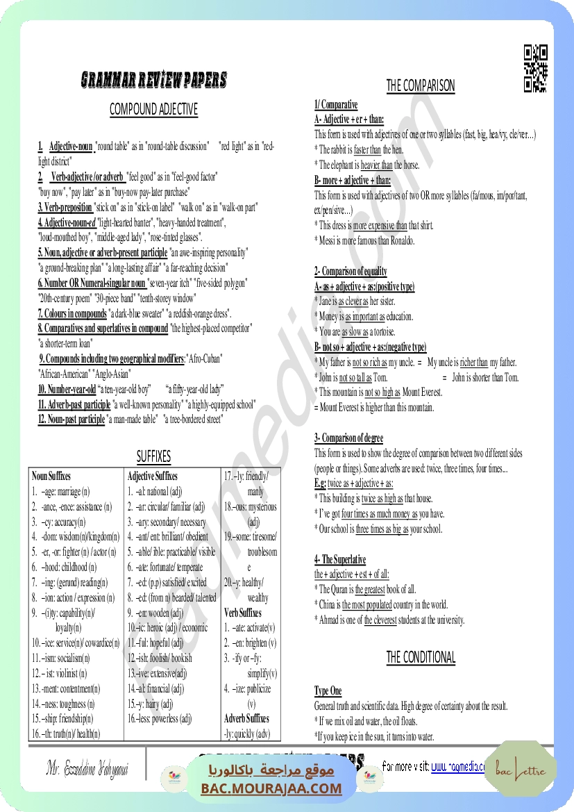 grammar review papers