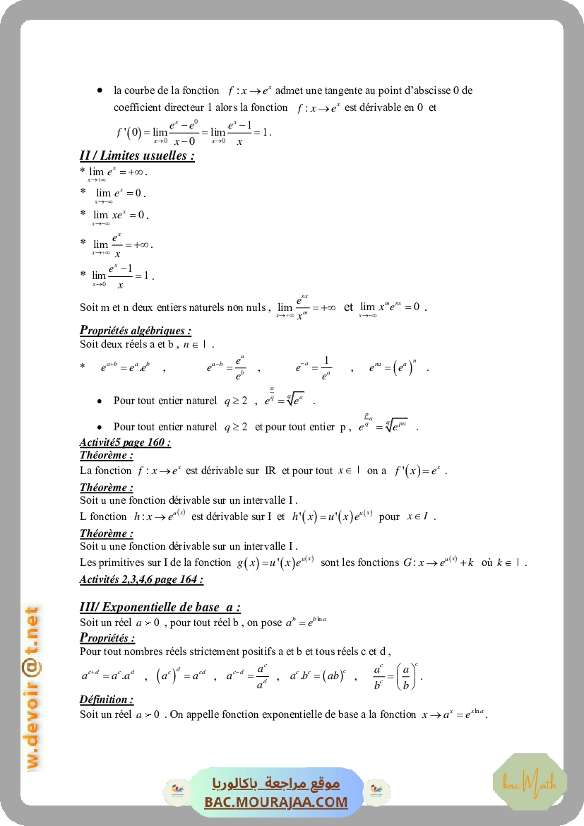 derivabilite-resume