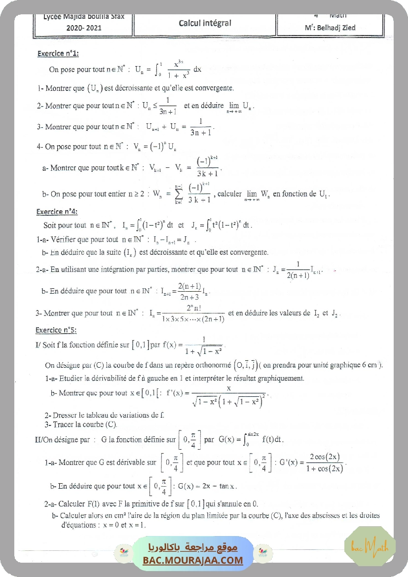 Calcul integral