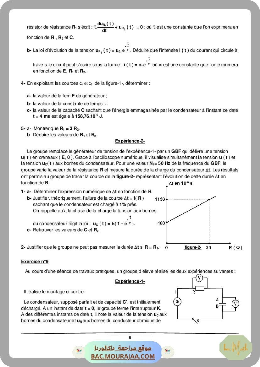 serie-8-interaction-onde-matiere-Math