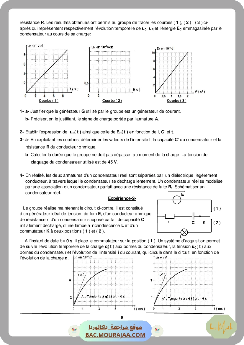 serie-8-interaction-onde-matiere-Math