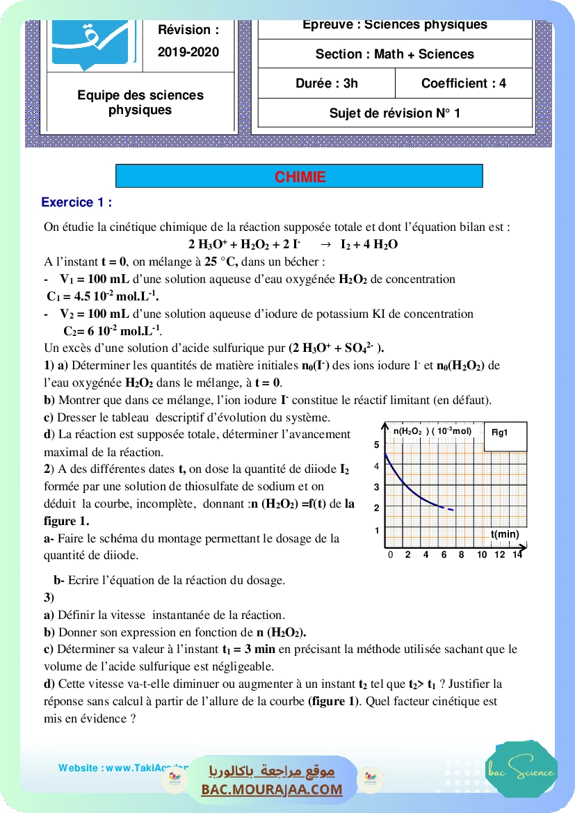 sujet de revision