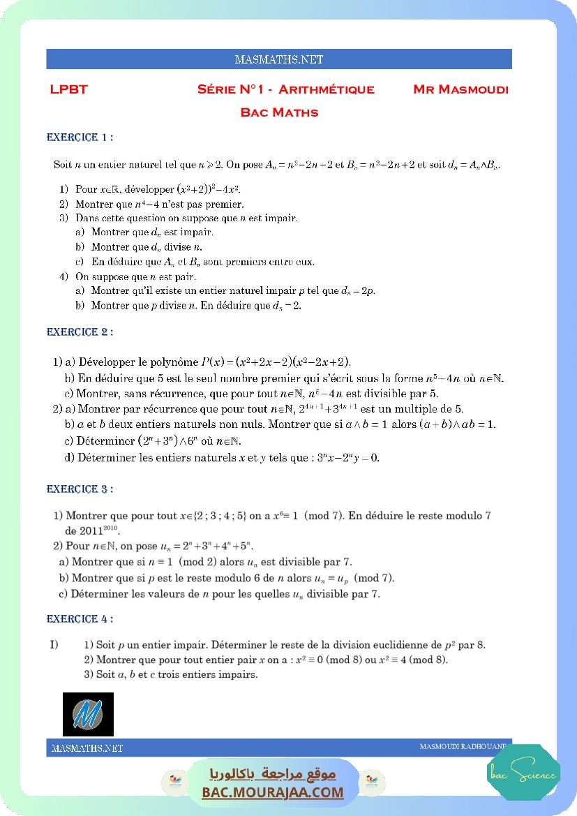Arithm(1)-classe-2021-2022