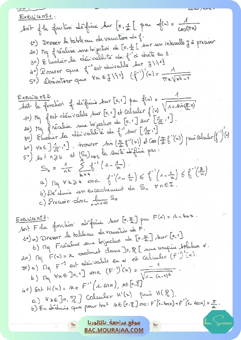 Fonctions trigonometriques