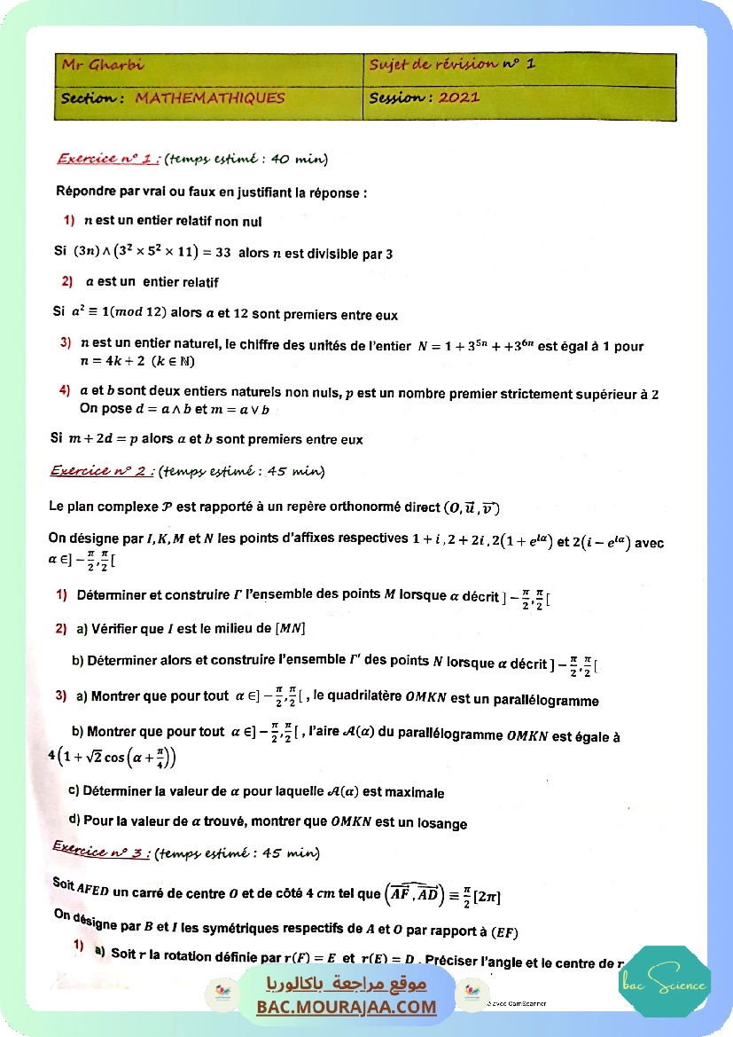 Revision gharbi