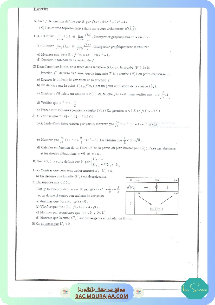 Test exponentielle