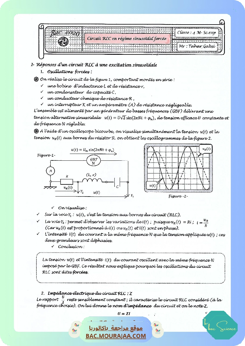 Cours Phy 4 RLC forcee