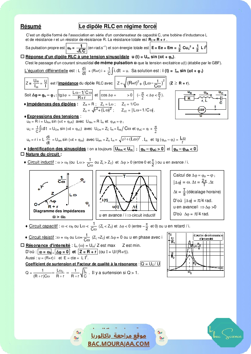 Resume RLC force 