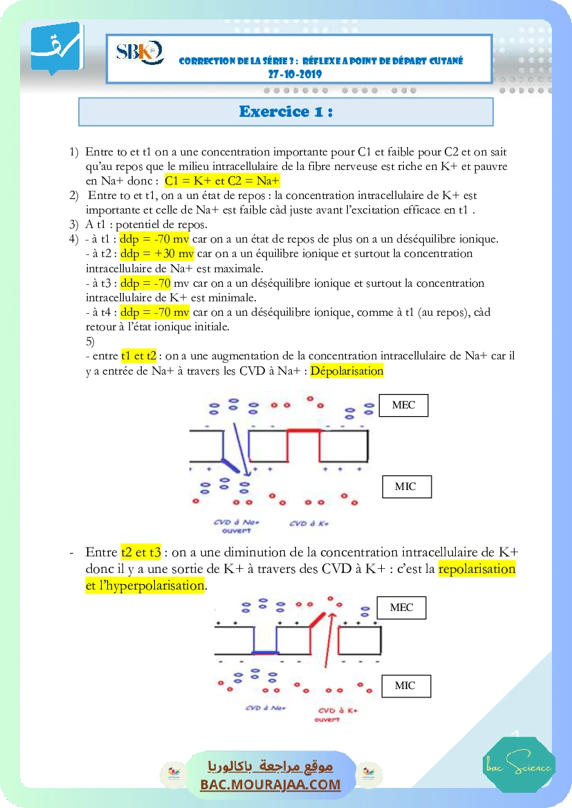 correction Serie 3 27-10 2019