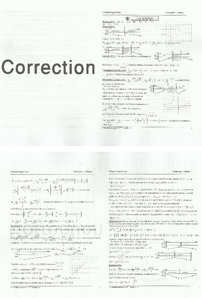 collection pilote Bac MATH(Tome2) correction
