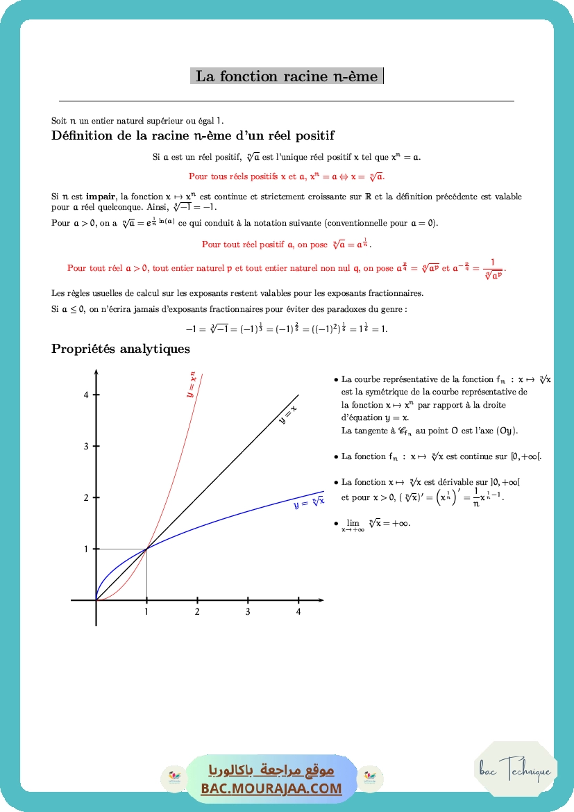 Resumer-fonction-racine-n-ieme