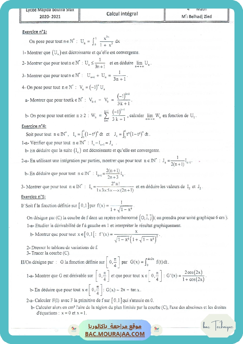 Calcul integral