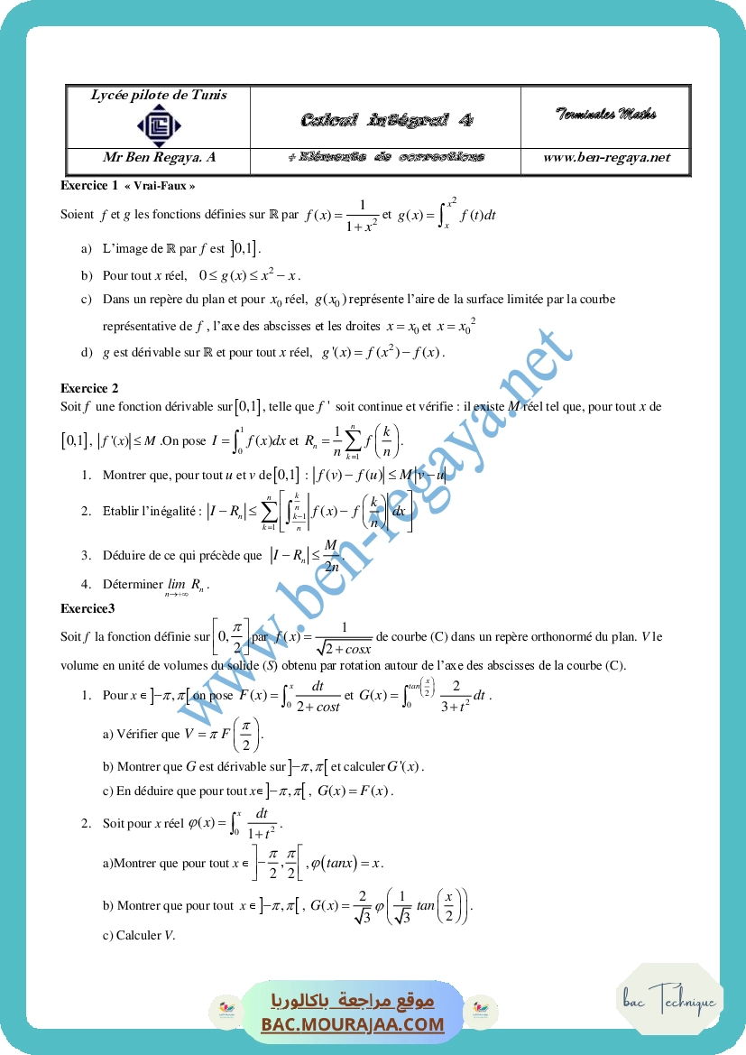 Calcul integral 4
