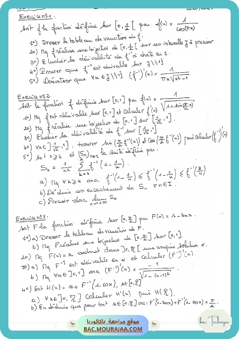 Fonctions trigonometriques