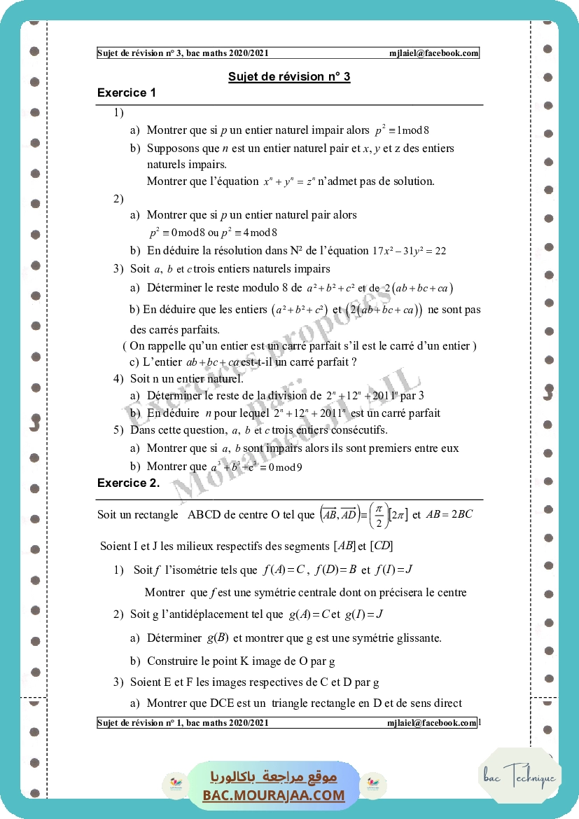 sujet-de-revision-n-3-2020 2021