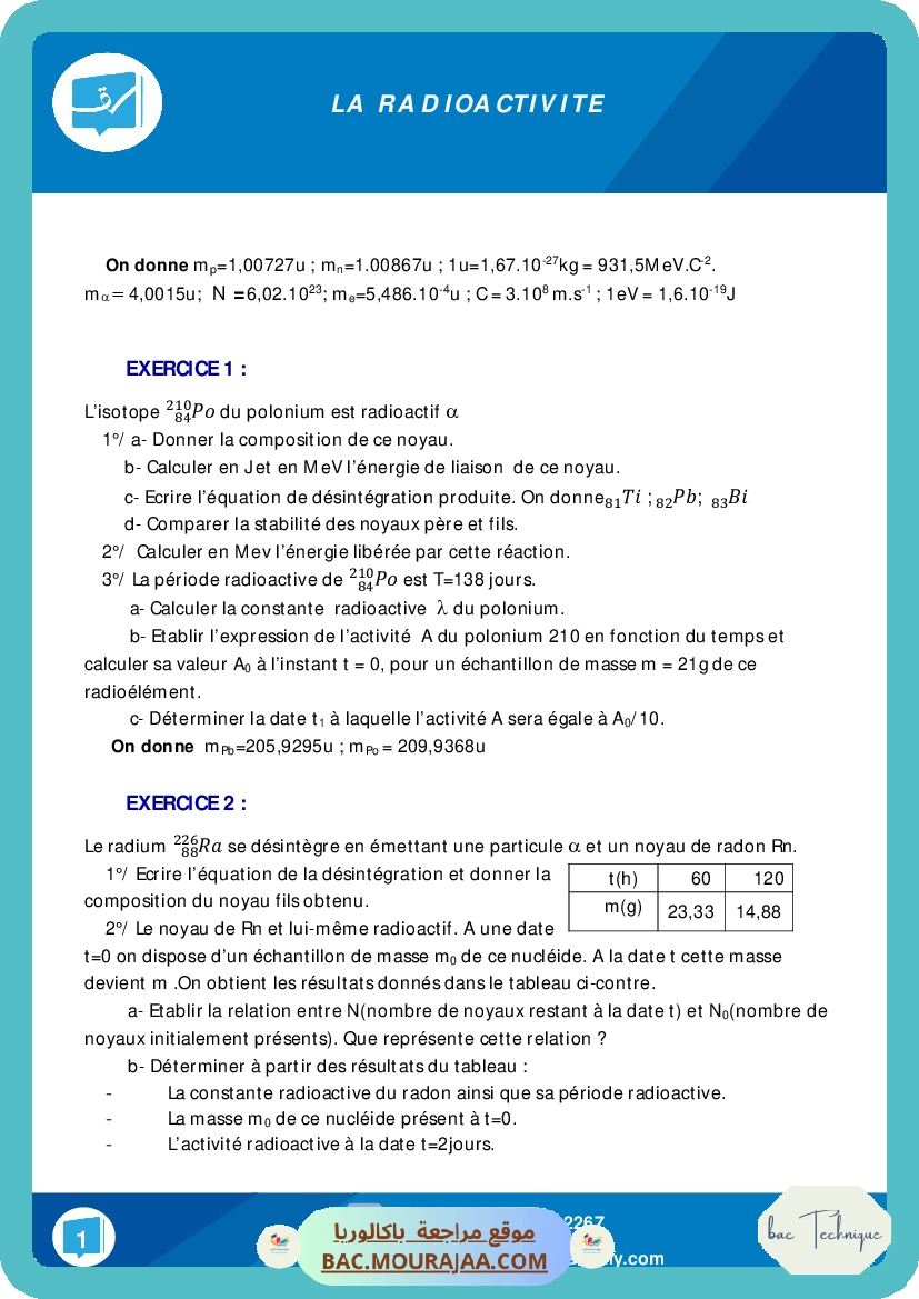 Radioactivite 1